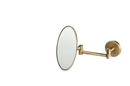 Specchio ingranditore 3x a parete con supporto snodato singolo