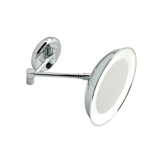 Specchio ingranditore 4x da parete con illuminazione LED