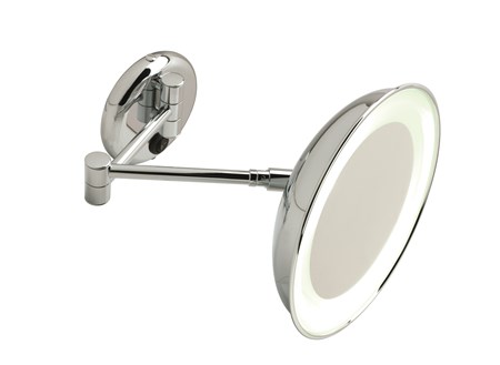 Specchio ingranditore 4x da parete con illuminazione LED
