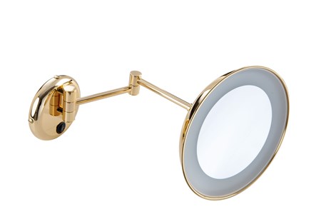 Specchio ingranditore 4x da parete con illuminazione LED