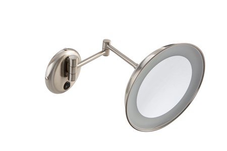 Specchio ingranditore 4x da parete con illuminazione LED
