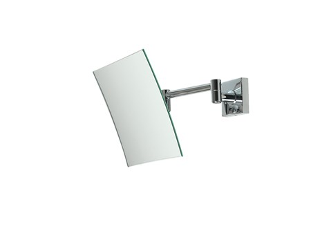 Specchio ingranditore 3x a parete con supporto snodato singolo