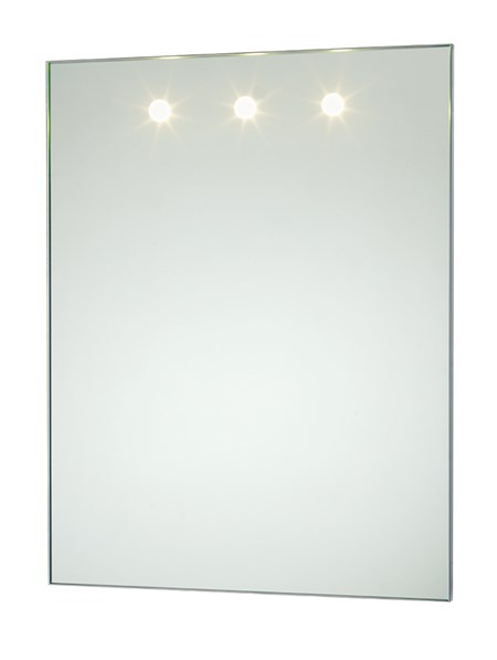 Specchio Retroilluminato con spot LED, con cornice cromata