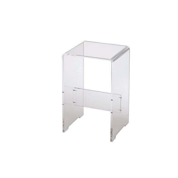 Sgabello plexiglass BIANCO/TRASPARENTE/ NERO