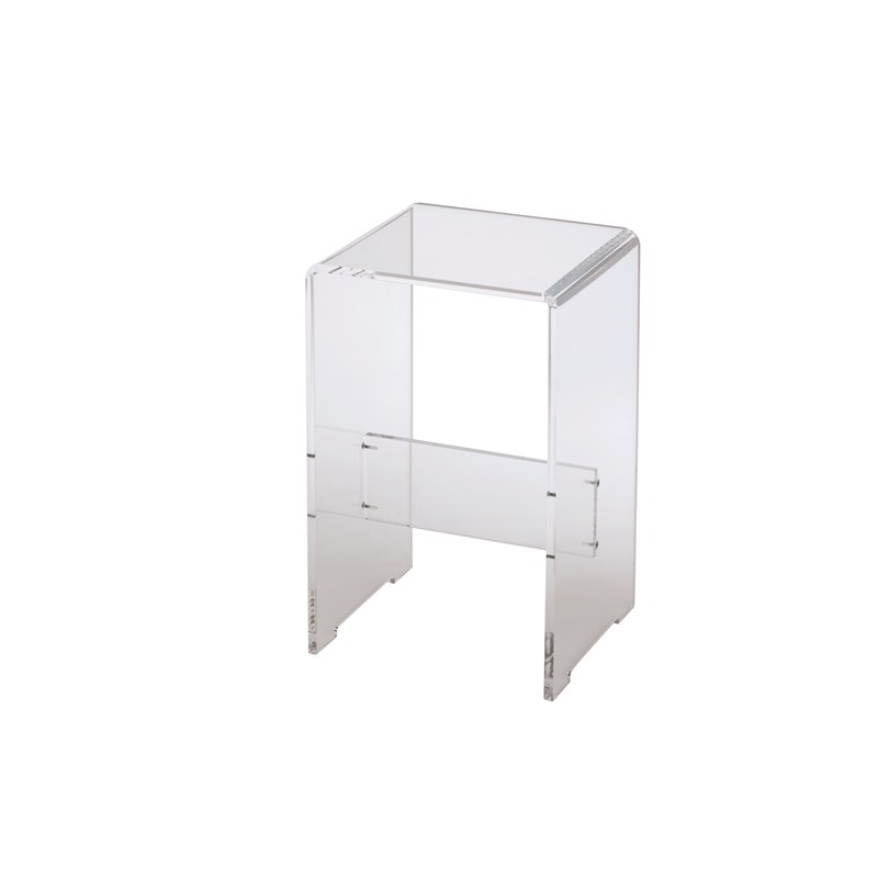 Sgabello plexiglass BIANCO/TRASPARENTE/ NERO