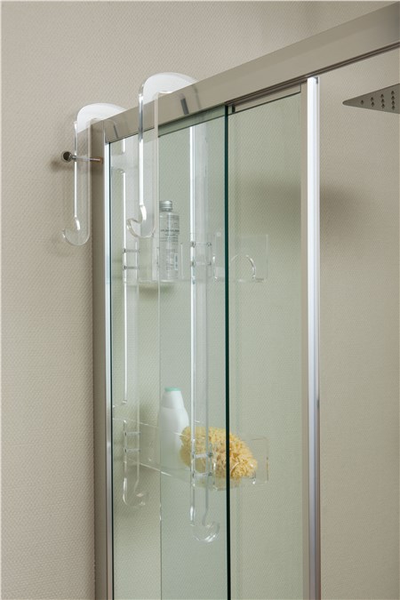 Pensile doccia plexiglass per box con anta scorrevole