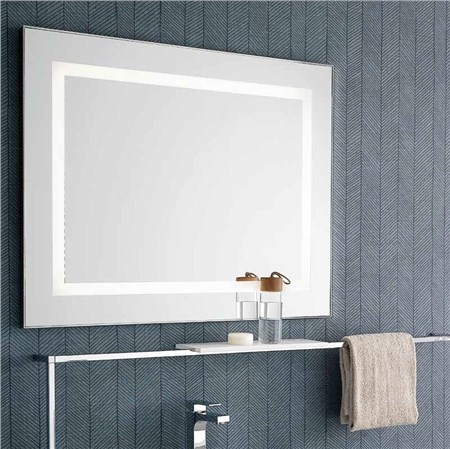 Specchio con led perimetrale e sabbiatura