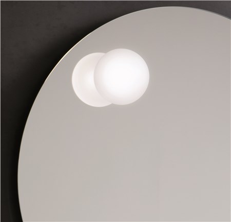 Lampada per specchio forato Ø 10 su specchio