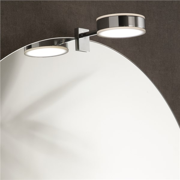 Applique led per specchio su vetro