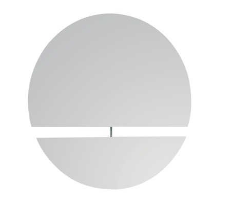 Specchio sagomato con LED perimetrale