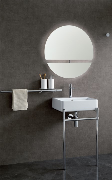 Struttura porta lavabo con porta asciugamani