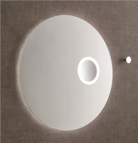 Specchio filo lucido con ingranditore 3x illuminazione LED