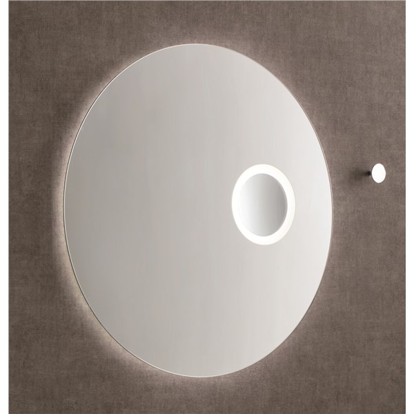 Specchio filo lucido con ingranditore 3x illuminazione LED