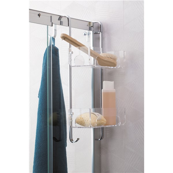 pensile in plexiglass per box con anta scorrevole