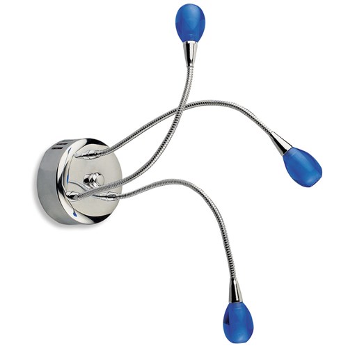 Applique alogena con vetri colorati