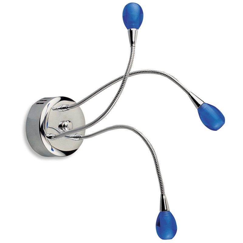 Applique alogena con vetri colorati