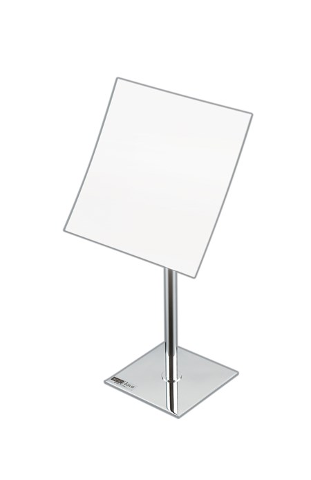 Specchio ingranditore 2x quadrato con base