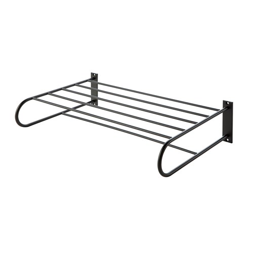 Griglia portasciugamani con 6 aste - Nero Opaco