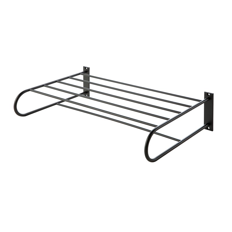 Griglia portasciugamani con 6 aste - Nero Opaco