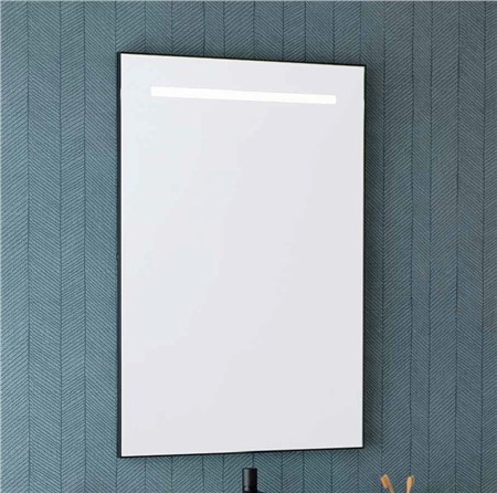 Specchio Retroilluminato LED, con cornice cromata o nera