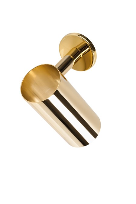 Porta piastra per capelli in ottone - Oro