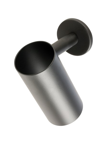 Porta piastra per capelli in ottone - Nero opaco