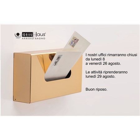 Chiusura estiva da lunedì 8 agosto a venerdì 26 agosto 2022