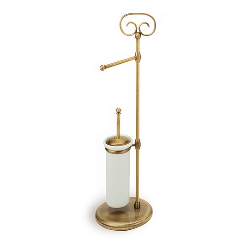 Piantana: porta rotolo e scopino IDRA