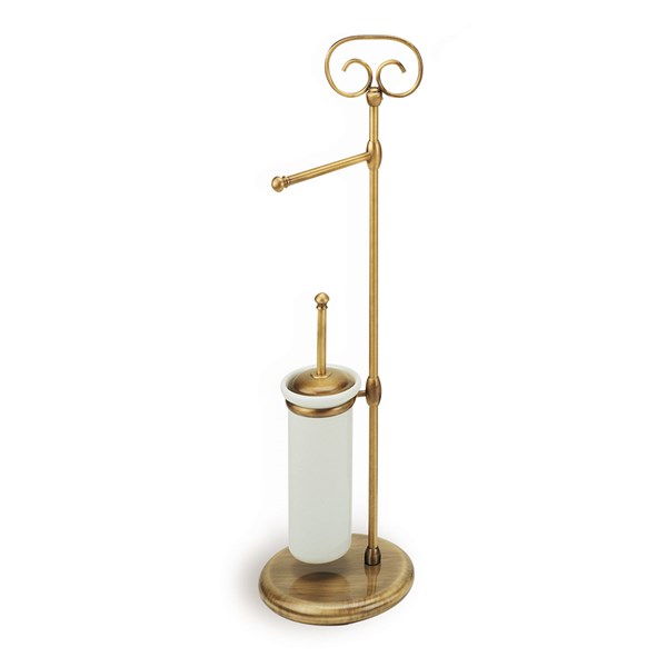 Piantana: porta rotolo e scopino IDRA