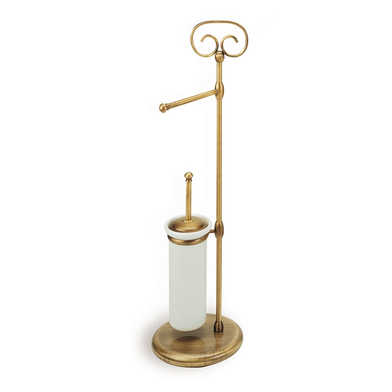 Piantana: porta rotolo e scopino IDRA