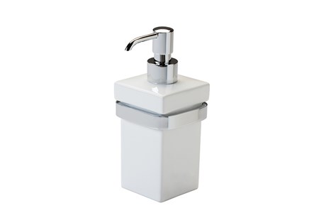 Porta dosatore sapone liquido in ceramica