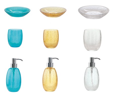 Collezione accessori Craclè, note di colore per il bagno