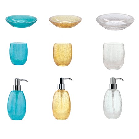 Collezione accessori Craclè, note di colore per il bagno