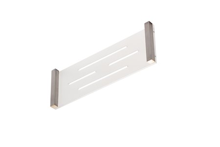 Mensola con plexiglass satinato