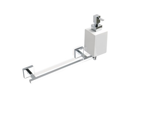 Porta salviette con dosatore sapone