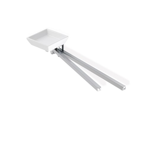 Porta asciugamani snodo con porta sapone